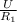 \frac{U}{R_1}