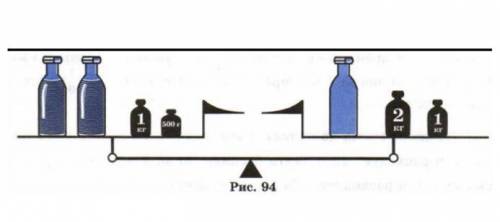 Бутылка с кефиром в 2 раза тяжелее пустой бутылки.галя выпила половину бутылки кефира.сколько граммо