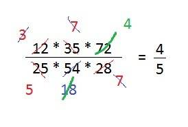 12×35×72/25×54×28= 62×5+62×15/31×35-31×15= 5a+6a+7a/24a-15a= сократите