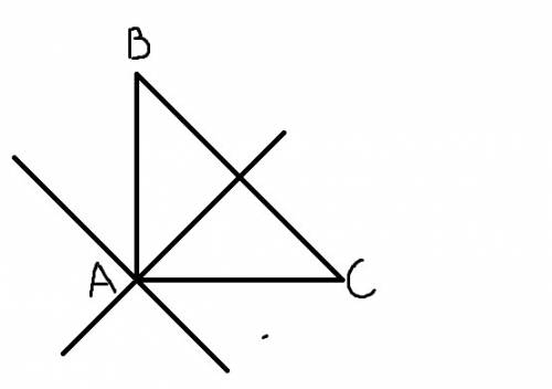 Начертите треугольник abc. а) измерьте углы этого треугольника. б) проведите через точку а прямую па