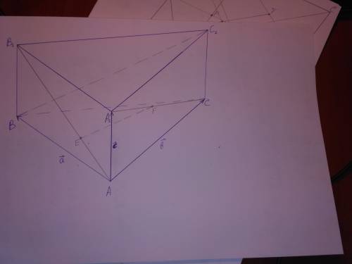 На диагоналях ab1 и ca1 боковых граней треугольной призмы abca1b1c1 расположены соответственно точки