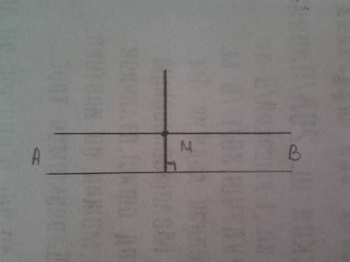Провести прямую ав. через точку м провести прямую, параллельную ав, и прямую, перпендикулярную ав.
