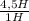 \frac{4,5H}{1H}