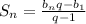 S_n = \frac{b_nq - b_1}{q-1}