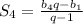 S_4= \frac{b_4q-b_1}{q-1}