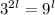 3^{2l}=9^l