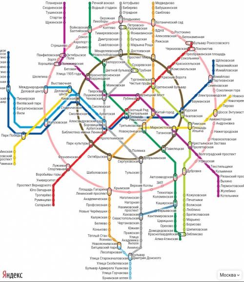 Давай совершим путешествие по московскому метро.