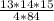 \frac{13*14*15}{4*84}