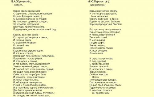 40 ! итак, перед вами шиллера перчатка. мы предлагаем вам прочитать и сравнить два перевода, сдела