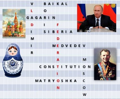 Составте кроссворд на языке на тему россия 10 вопросов