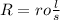 R = ro \frac{l}{s}