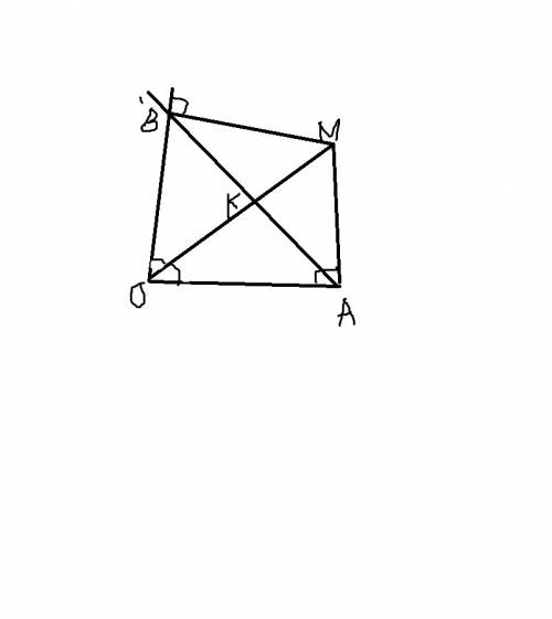 Из точки м биссектриссы неразвёрнутого угла о проведены перпендикуляры ма и мв к стороне этого угла.