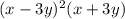 (x-3y)^{2}(x+3y)