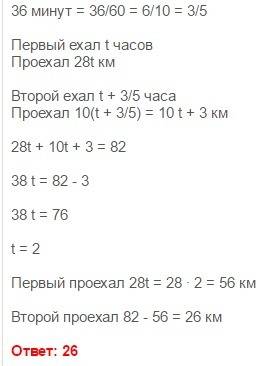 Из двух городов одновременно навстречу друг другу отправились два велосипедиста. проехав некоторую ч