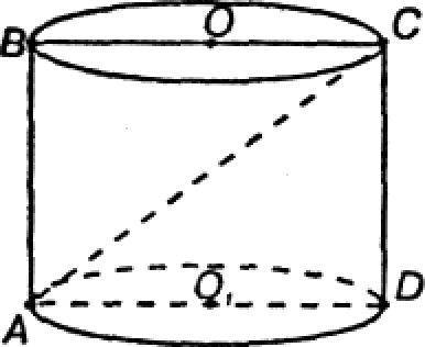 41.радиус основания цилиндра равен 2м, высота 3м. найдите площадь осевого сечения.