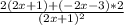 \frac{2(2x+1)+(-2x-3)*2}{(2x+1)^2}