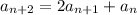 a_{n+2}=2a_{n+1}+a_n