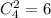 C_{4}^2=6