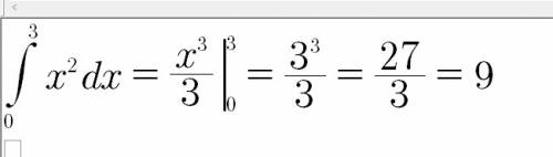 Вычислить площадь фигуры ограниченной линиями y=x^2, y=0, x =3