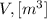 V, [m^3]