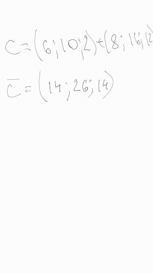 Найдите координаты вектора c=2a+4b a=3i+5j+k b=2i+4j+3k