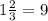 1 \frac{2}{3}=9