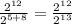 \frac{2^{12}}{ 2^{5+8} } = \frac{2^{12}}{ 2^{13} }