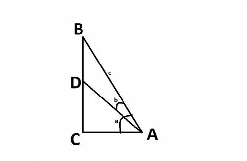 На стороне bc треугольника abc отметили точку d найти длинну отрезка bd если угол c=90° угол bac аль