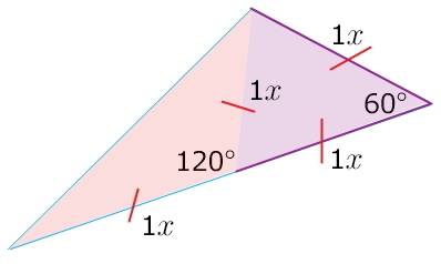 Один из углов треугольника равен половине суммы двух других. сторони, которые этот угол относятся ,