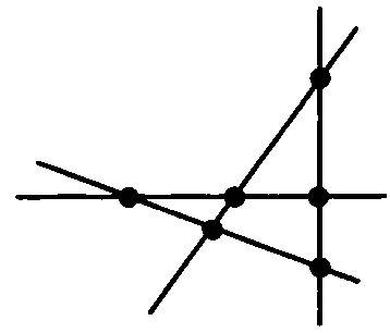 Провели четыре прямые каждый две из которых пересекаются причём через каждую точку пересечения прохо