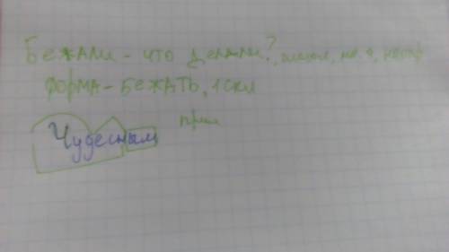 Морфологической разбор слово: бежали,разбор слова по составу: чудесным.