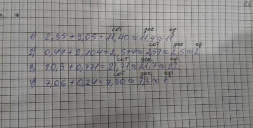 Найдите значения произведение чисел: 1) 2,35 и 9,05; 2) 0,47 и 2,104; 3)20,3 и 0,771; 4) 7,06 и 0,24