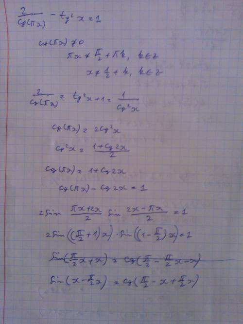 2/cos(pi-x) - tg^2x=1 a)решите уравнение б)укажите корни этого уравнения принадлежащие отрезку [-3pi