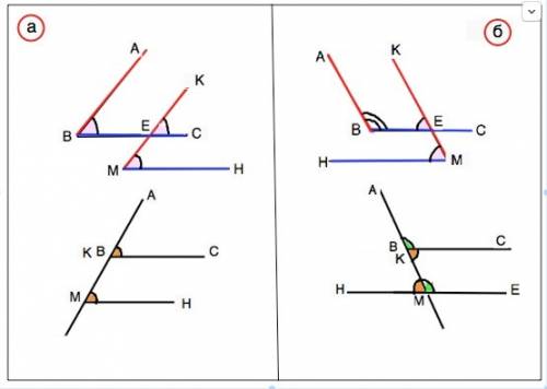 Докажите, что два угла с соответственно параллельными сторонами либо равны, либо их сумма равна 180