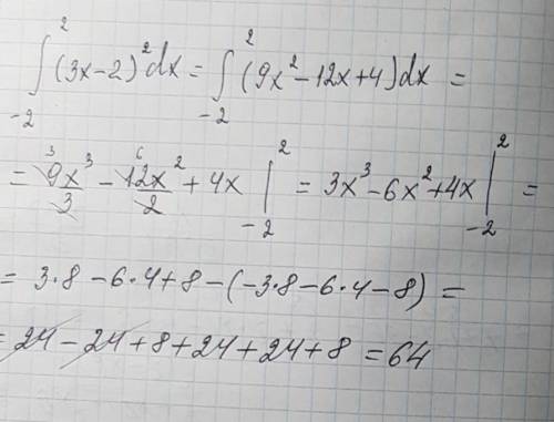 ﻿вычислить определенные интегралы: , dx a=2 b=-2 не смог правильно записать определенный интеграл, п