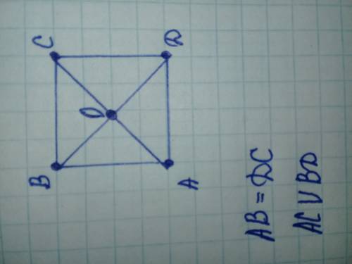 Егер бир тузу бойында жатпайтын a, b, c, d нуктелери ушин ab= dc тендиги орындалса, онда ac жане bd