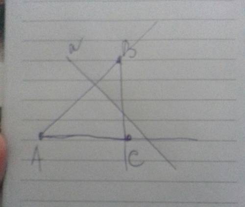 Построй в тетради треугольник. проведи прямую так, чтобы она пересекала все три прямые, на которых л