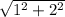 \sqrt{1^{2} +2^{2} }