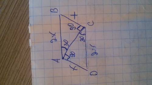 Периметр параллелограмма 60 см диагональ делит угол на 30° и 90°.найти стороны параллелограмма.