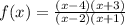 f(x) = \frac{(x-4)(x+3)}{(x-2)(x+1)}\\&#10;