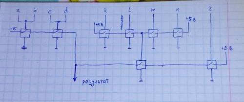 Заранее . требуется записать в виде релейно-контакторной схемы следующий оператор: x=((a or b) and (