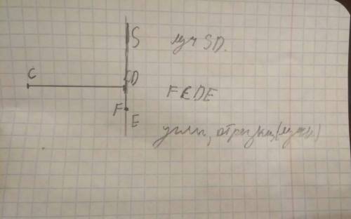 1) выполнить последовательно :  построить отрезок cd.  провести луч dе.  на луче dе отметить точк