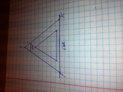 Мистер фокс увлекается . сегодня он нарисовал треугольник fks со стороной fk=6 и углом fsk, равным 1