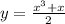 y=\frac{x^3+x}{2}