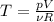 T=\frac{p V}{\nu R}