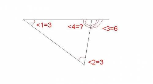 Сумма двух углов треугольника и внешнего угла к третьему равна 12°. найдите этот третий угол. ответ