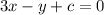 3x-y+c=0