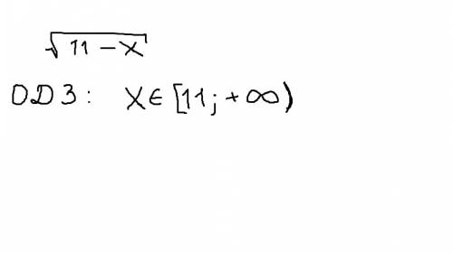 √11-х іть знайти область допустимих значень