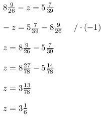 Max количество за 1.решите уравнение 8 9/26 - z = 5 7/39 2.разложите число 90 на два взаимно простых