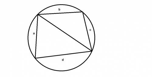 Сделайте рисунок стороны четырехугольника, взятые последовательно, равны a, b, c и d. найдите косину